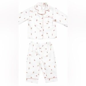 Petit Lem Easter Pajama Set with Brown Bunny Print two available